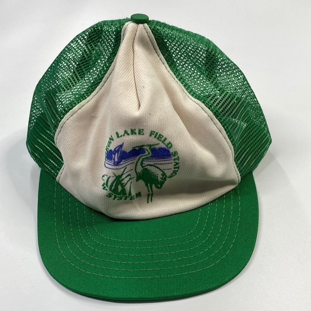 Vintage Brand Images Pigeon Lake Field Station UW System Trucker Snapback Hat